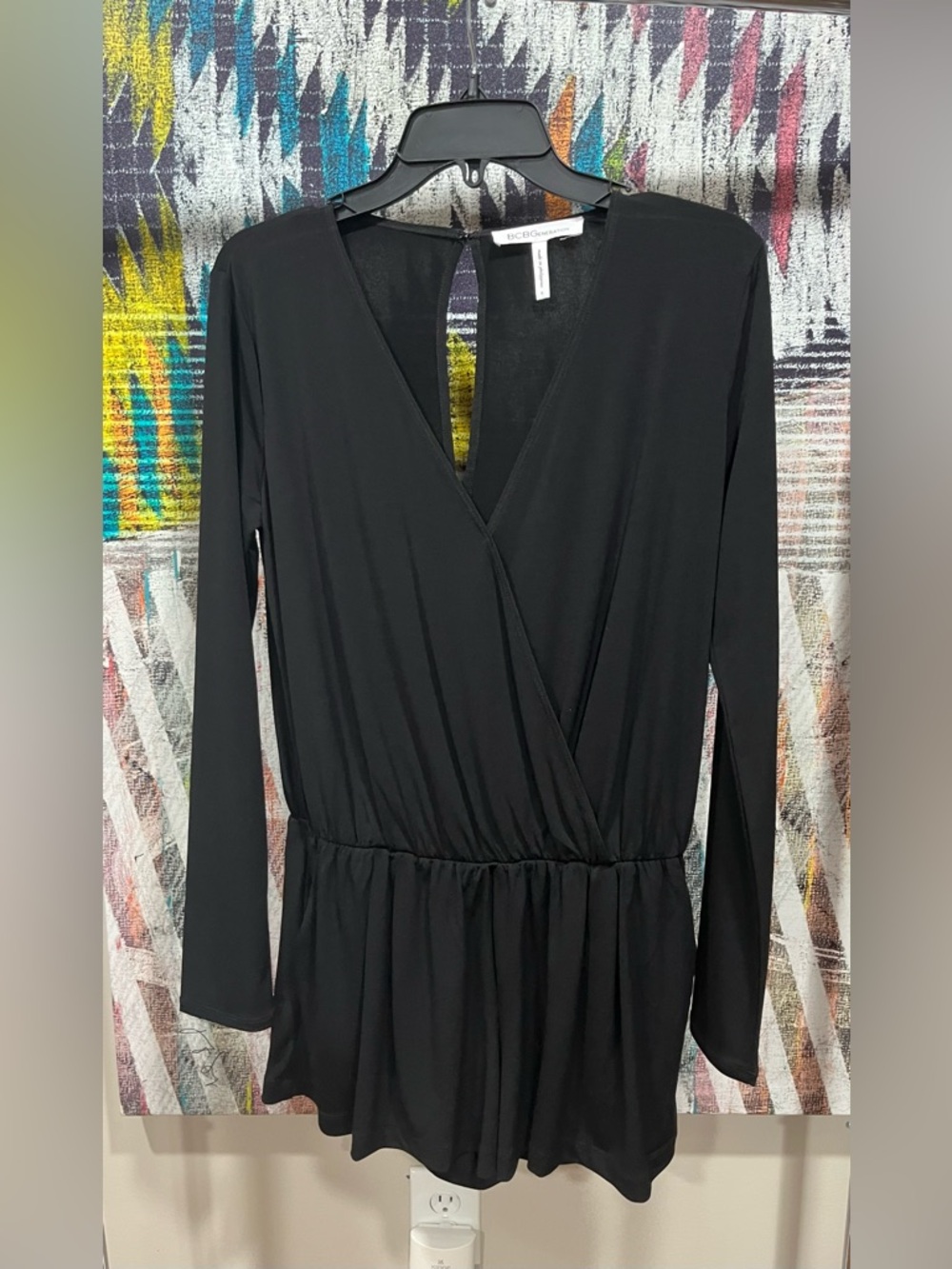 BCBGeneration Deep-V Romper